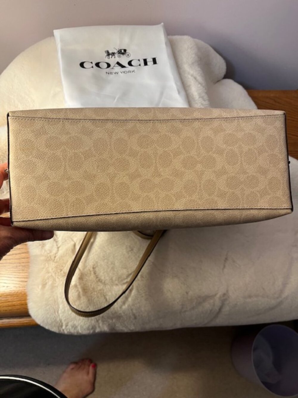 COACH -Signature Canvas Tote Handbag - Picture 7 of 10